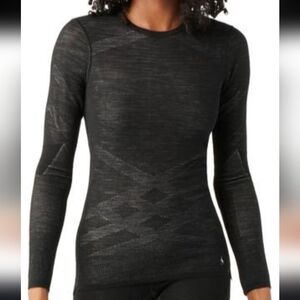 Smartwool Intraknit Merino Wool Blend Sleek Wicking Base Layer Large